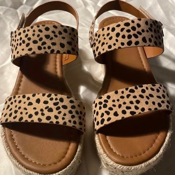 Pierre Dumas MAGIC 1 CHEETAH PRINT platform sandals 6.5 - Picture 1 of 7